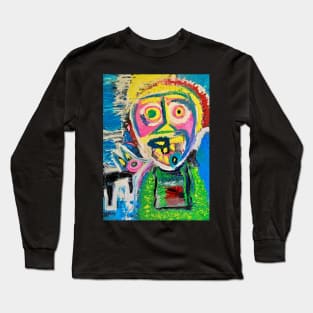 The boy with the dog Long Sleeve T-Shirt